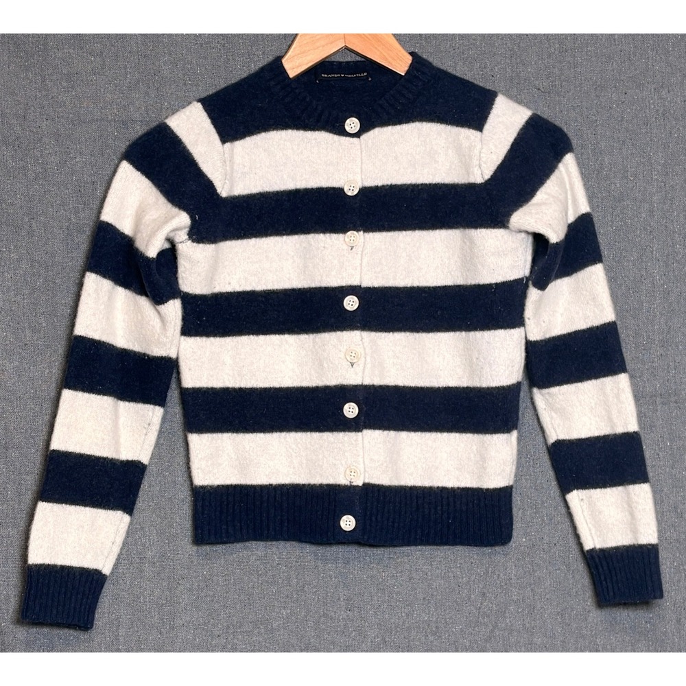 Brandy Melville Amelia Striped‎ Cardigan Sweater Wool Blend Made in Italy